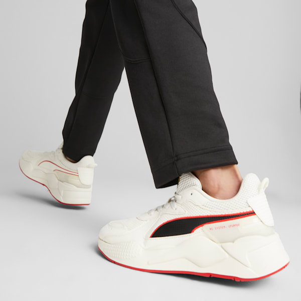 Scuderia Ferrari RS-X Unisex Sneakers, Warm White-Rosso Corsa, extralarge-IND