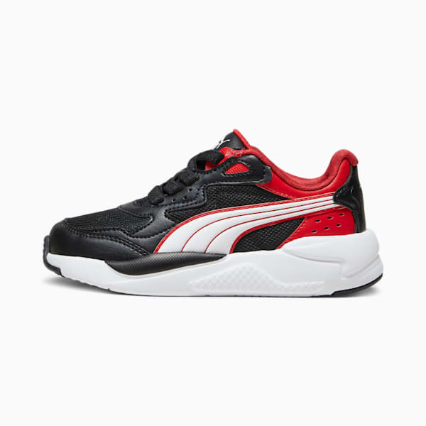 Chaussures de sports automobiles Scuderia Ferrari X-Ray Speed, enfants, PUMA Black-PUMA White, extralarge
