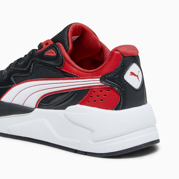 Chaussures de sports automobiles Scuderia Ferrari X-Ray Speed, jeunes, PUMA Black-PUMA White, extralarge