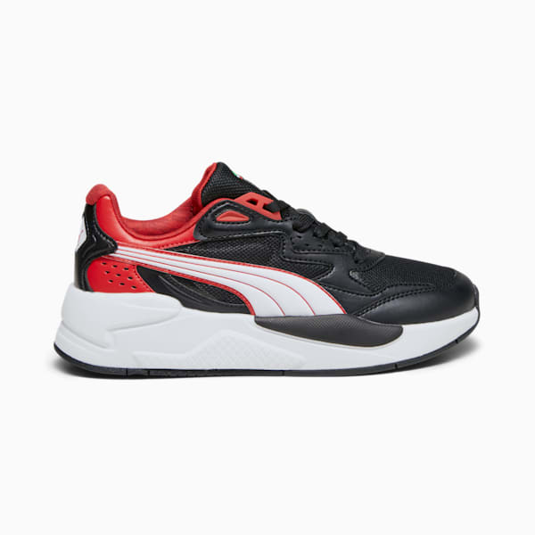 Chaussures de sports automobiles Scuderia Ferrari X-Ray Speed, jeunes, PUMA Black-PUMA White, extralarge