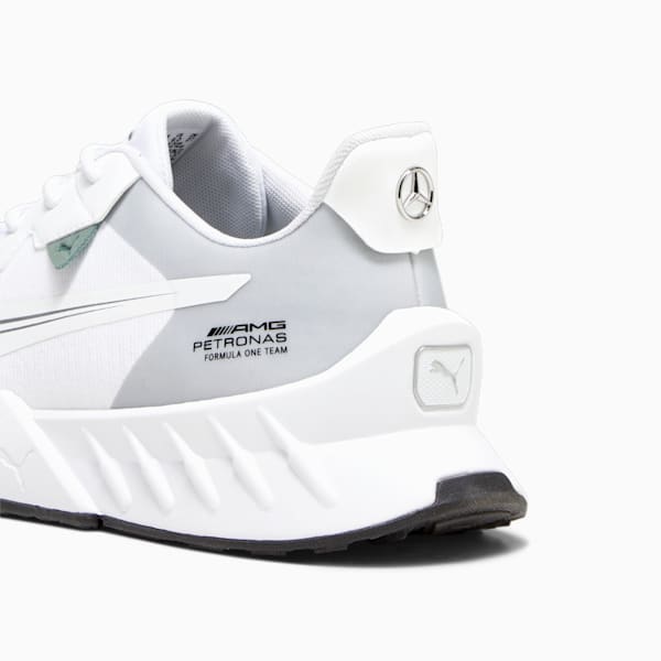 Mercedes-AMG PETRONAS Maco SL 2.0 Driving Shoes, PUMA White-Mercedes Team Silver, extralarge-IND