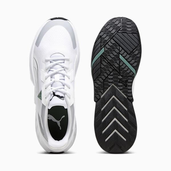 Mercedes-AMG PETRONAS Maco SL 2.0 Unisex Driving Shoes, PUMA White-Mercedes Team Silver, extralarge-IDN