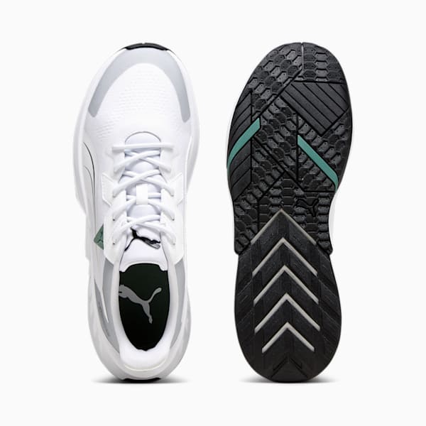 Mercedes-AMG PETRONAS Maco SL 2.0 Unisex Driving Shoes, PUMA White-Mercedes Team Silver, extralarge-IND