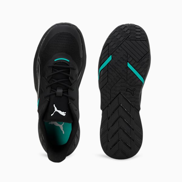 Mercedes-AMG PETRONAS Maco SL 2.0 Unisex Driving Shoes, PUMA Black-Spectra Green, extralarge-IND