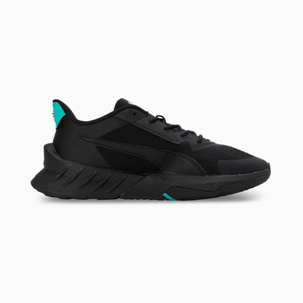 Mercedes-AMG PETRONAS Maco SL 2.0 Unisex Driving Shoes, PUMA Black-Spectra Green, extralarge-IND