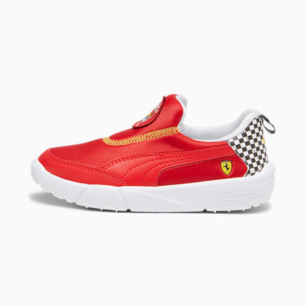 Scuderia Ferrari Bao Kart Kid's Driving Shoes, Rosso Corsa-PUMA White, extralarge-IND