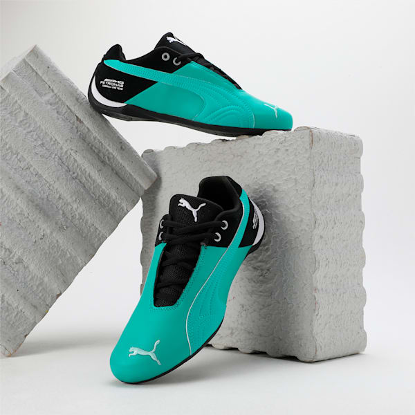 Mercedes-AMG PETRONAS F1 Future Cat OG Motorsport Shoes, Spectra Green-PUMA Black-Puma Black, extralarge-IND