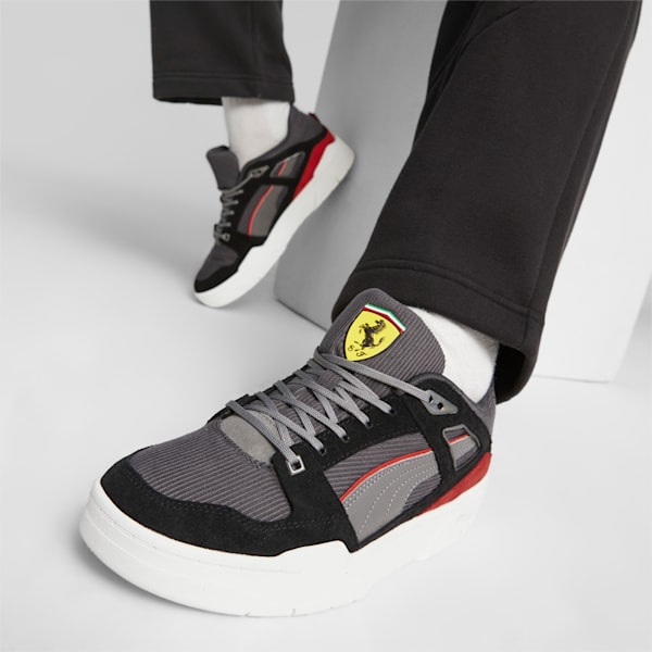 Scuderia Ferrari Slipstream Unisex Sneakers, Smoked Pearl-PUMA Black-Warm White, extralarge-IND