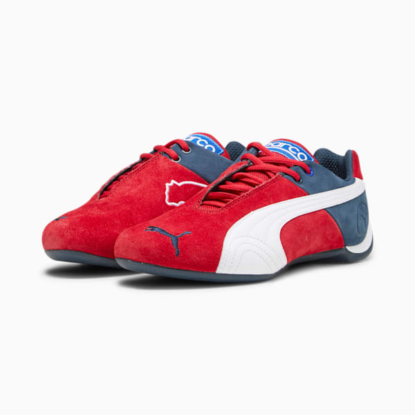 PUMA x SPARCO Future Cat OG Driving Shoes, Fast Red-PUMA White-Dark Night, extralarge