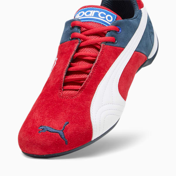 PUMA x SPARCO Future Cat OG Driving Shoes, Fast Red-PUMA White-Dark Night, extralarge