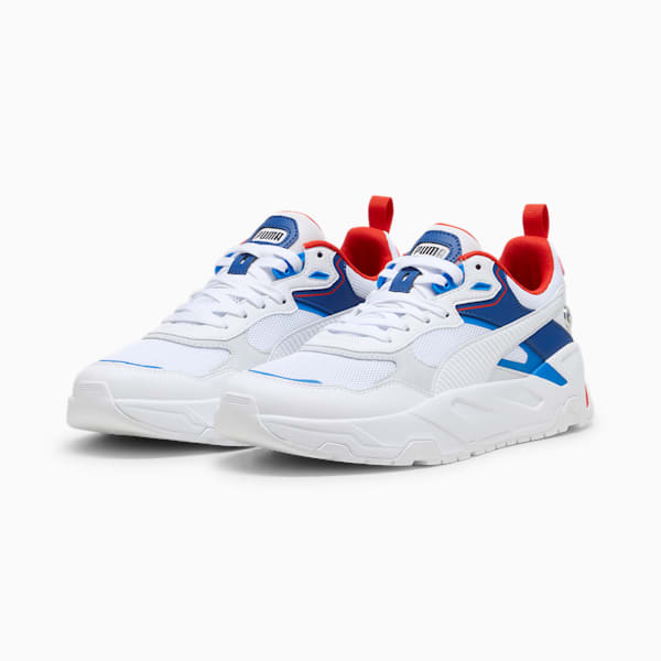 BMW M Motorsport Trinity Men's Sneakers, PUMA White-Pop Red, extralarge