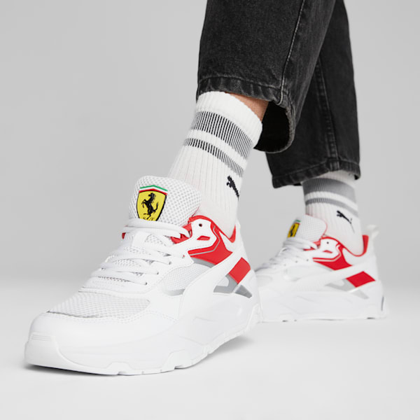 Scuderia Ferrari Trinity Men's Sneakers, PUMA White-Rosso Corsa, extralarge