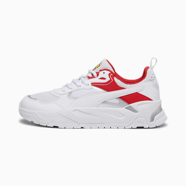 Scuderia Ferrari Trinity Men's Sneakers, PUMA White-Rosso Corsa, extralarge-IND