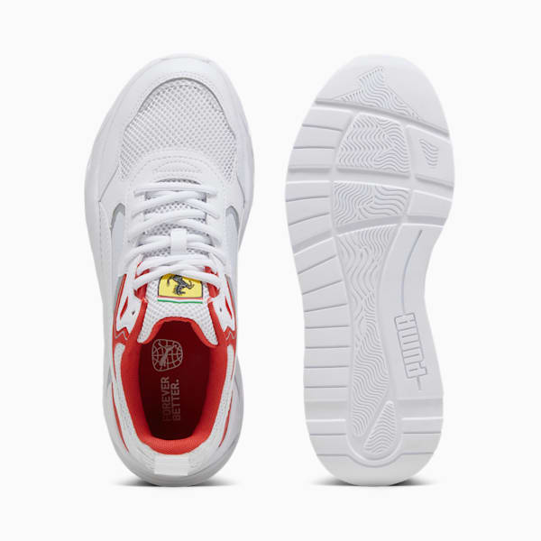 Tenis deportivos Scuderia Ferrari Trinity, PUMA White-Rosso Corsa, extralarge