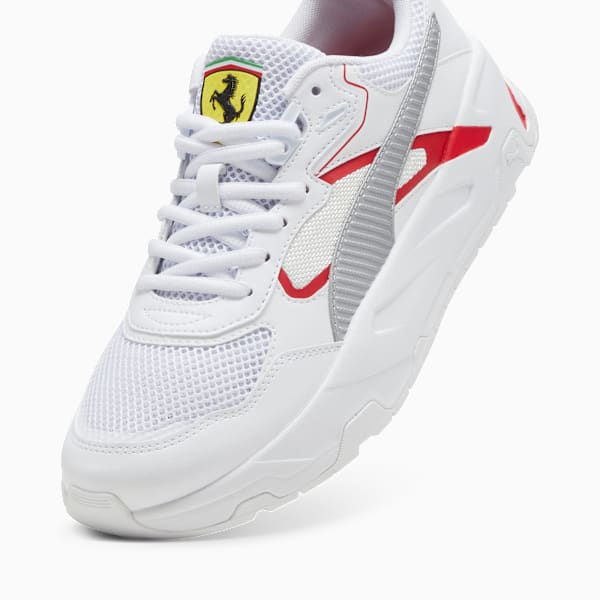 Scuderia Ferrari Trinity Men's Sneakers, PUMA White-PUMA Silver-Rosso Corsa, extralarge-IND