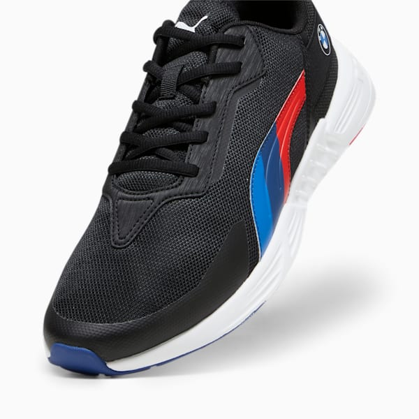 BMW M Motorsport Tiburion Unisex Driving Shoes, PUMA Black-Cool Cobalt-Pop Red, extralarge-IND