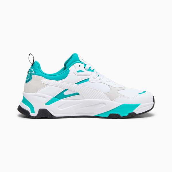 Mercedes-AMG PETRONAS Trinity Sneakers, PUMA White-Spectra Green, extralarge-IND