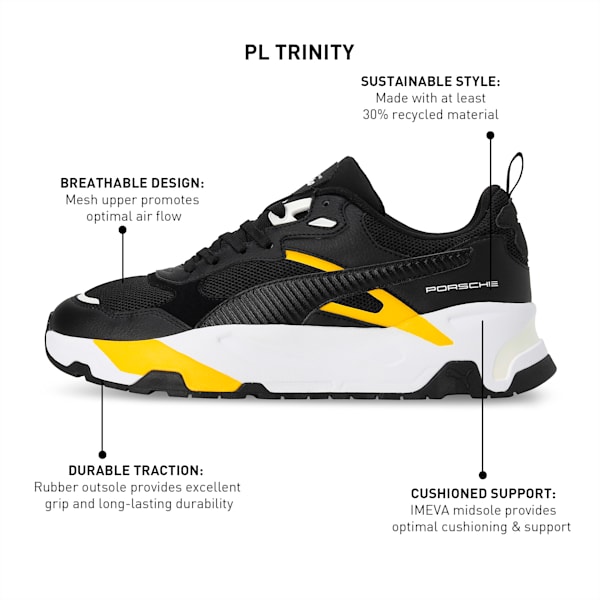 Porsche Legacy Trinity Sneakers, PUMA Black-Lemon Chrome, extralarge-IND