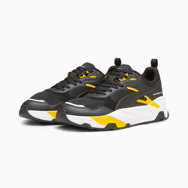 Porsche Legacy Trinity Sneakers, PUMA Black-Lemon Chrome, extralarge-IND