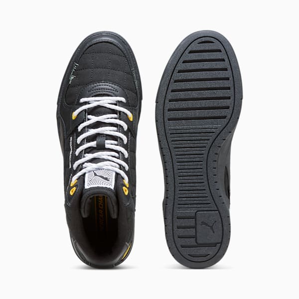 Porsche Legacy CA Pro Mid Garage Crews Men's Sneakers, PUMA Black-PUMA Black, extralarge