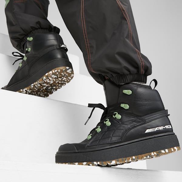 Mercedes-AMG Petronas Motorsport Ren Boots, PUMA Black-Dusty Green, extralarge-IND