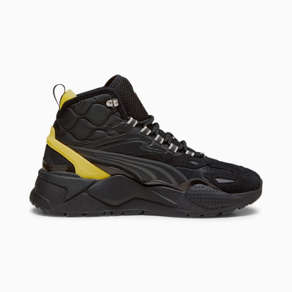 Scuderia Ferrari RS-X Mid Motorsport Sneakers, PUMA Black-Speed Yellow, extralarge-IND