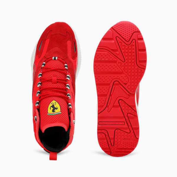 Scuderia Ferrari RS-X Mid Unisex Motorsport Sneakers, Rosso Corsa-PUMA Black, extralarge-IND