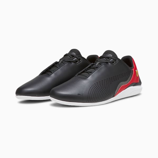 Scuderia Ferrari Drift Cat Decima Men's Driving Shoes, PUMA Black-Rosso Corsa-PUMA White, extralarge