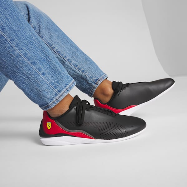 Scuderia Ferrari Drift Cat Decima Men's Driving Shoes, PUMA Black-Rosso Corsa-PUMA White, extralarge