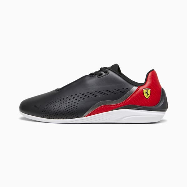 Scuderia Ferrari Drift Cat Decima Men's Driving Shoes, PUMA Black-Rosso Corsa-PUMA White, extralarge