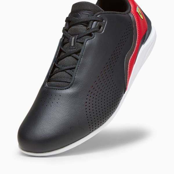 Scuderia Ferrari Drift Cat Decima Men's Driving Shoes, PUMA Black-Rosso Corsa-PUMA White, extralarge