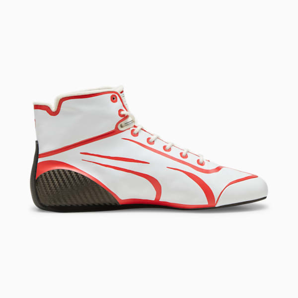 Zapatillas de conducción SCUDERIA FERRARI x JOSHUA VIDES Speedcat Pro para hombre, PUMA White-Rosso Corsa, extralarge