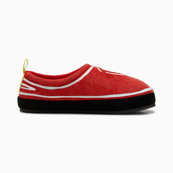 Pantuflas de toba SCUDERIA FERRARI x JOSHUA VIDES para hombre, Rosso Corsa-PUMA Black, extralarge