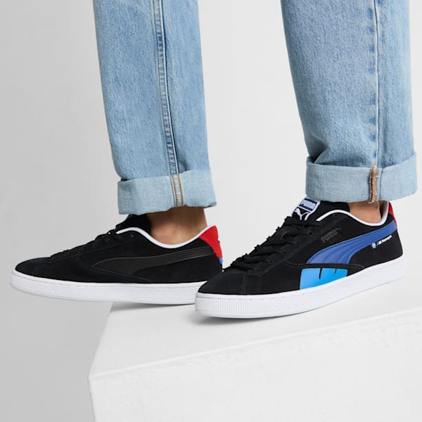 Tenis BMW M Motorsport Suede, PUMA Black-Cool Cobalt, extralarge