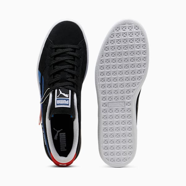 BMW M Motorsport Suede Men's Sneakers, PUMA Black-Cool Cobalt, extralarge