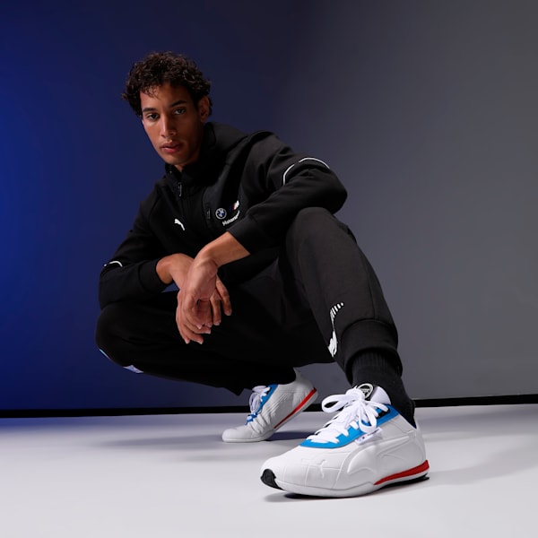 BMW M Motorsport Tune Cat Driving Shoes, PUMA White-Cool Light Gray, extralarge-IND