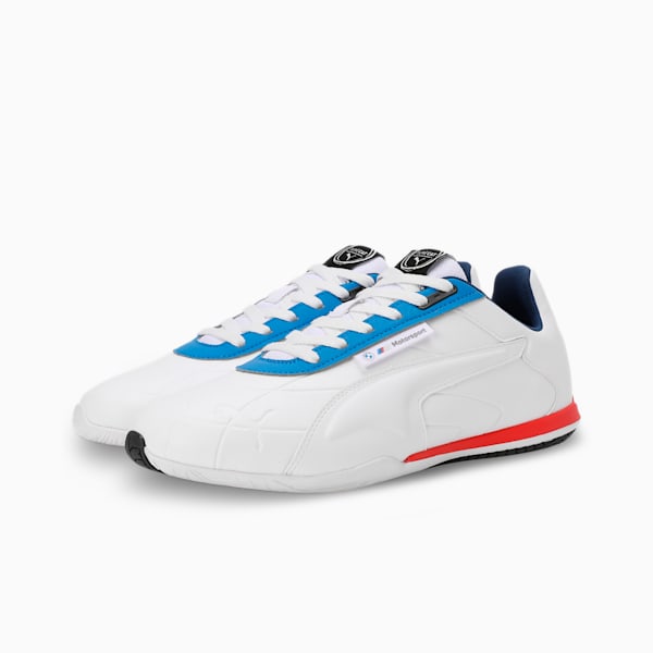 BMW M Motorsport Tune Cat Unisex Driving Shoes, PUMA White-Cool Light Gray, extralarge-IND