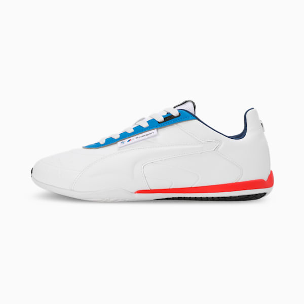 BMW M Motorsport Tune Cat Driving Shoes, PUMA White-Cool Light Gray, extralarge-IND