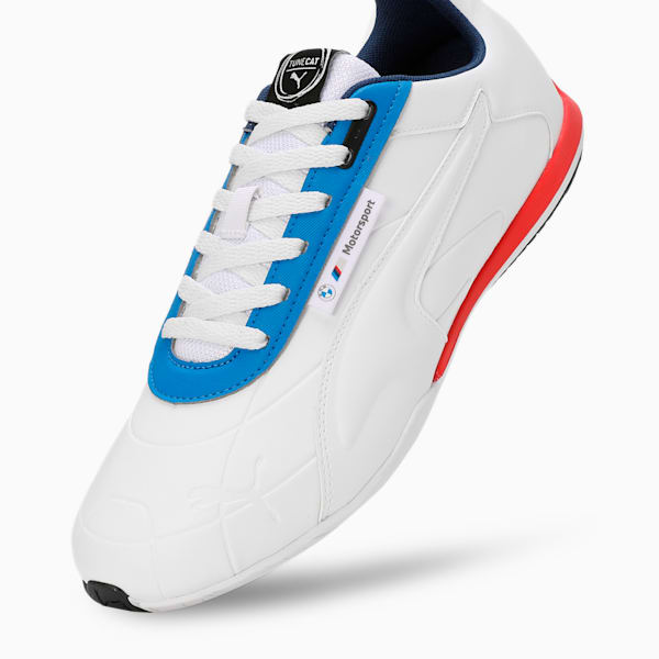 BMW M Motorsport Tune Cat Driving Shoes, PUMA White-Cool Light Gray, extralarge-IND