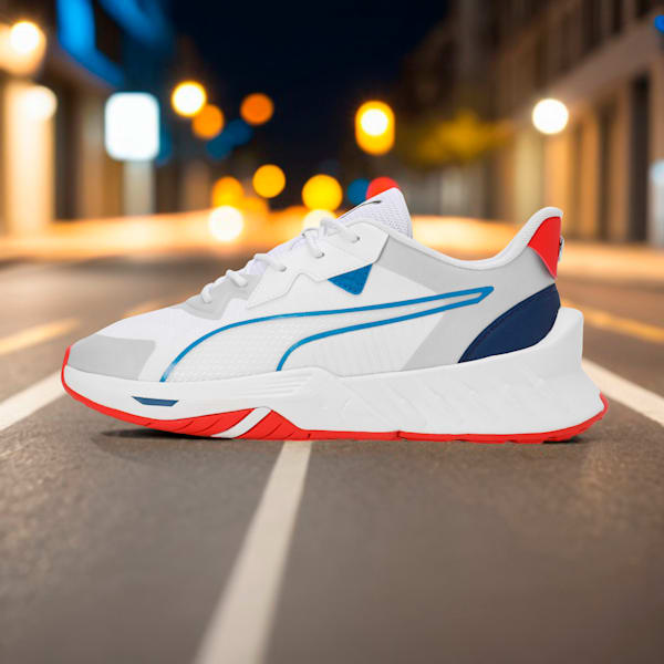 BMW M Motorsport Maco 2.0 Driving Shoes, PUMA White-Pop Red, extralarge-IND