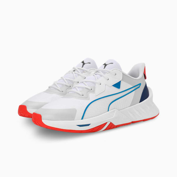 BMW M Motorsport Maco 2.0 Driving Shoes, PUMA White-Pop Red, extralarge-IND