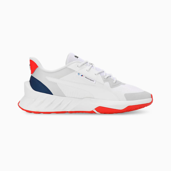 BMW M Motorsport Maco 2.0 Driving Shoes, PUMA White-Pop Red, extralarge-IND