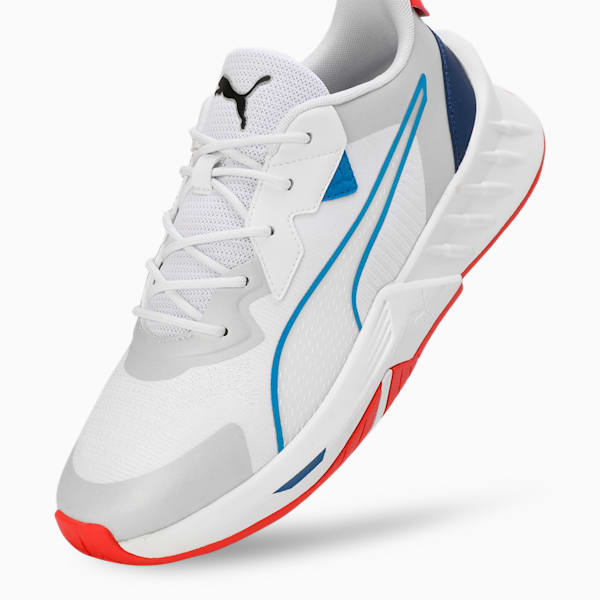 BMW M Motorsport Maco 2.0 Driving Shoes, PUMA White-Pop Red, extralarge-IND