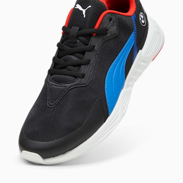 BMW M Motorsport Tiburion Logo Motorsport Men's Shoe, PUMA Black-Cool Cobalt, extralarge