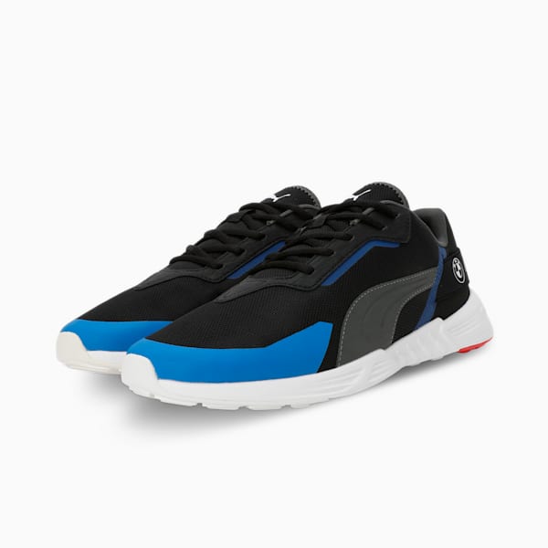 BMW M Motorsport Tiburion Logo Shoes, PUMA Black-Shadow Gray, extralarge-IND