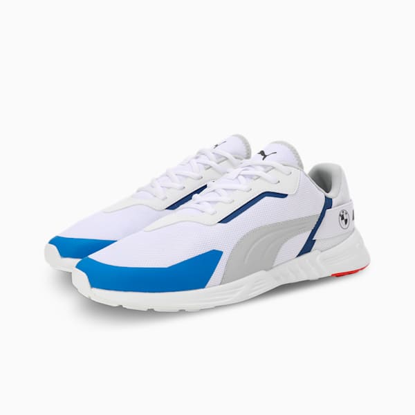 BMW M Motorsport Tiburion Logo Shoes, PUMA White-Cool Light Gray, extralarge-IND