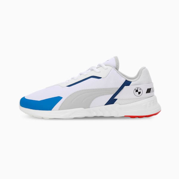 BMW M Motorsport Tiburion Logo Shoes, PUMA White-Cool Light Gray, extralarge-IND