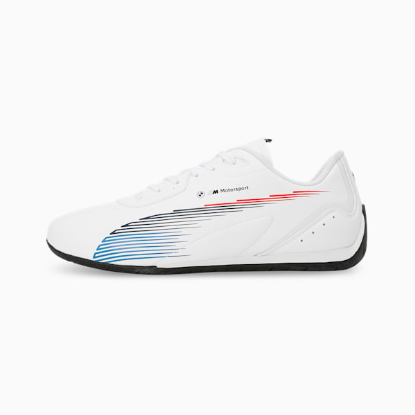 BMW M Motorsport Neo Cat 2.0 Driving Shoes, PUMA White-Cool Light Gray, extralarge-IND