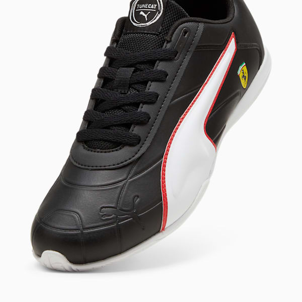 Scuderia Ferrari Tune Cat Men's Driving Shoes, PUMA Black-PUMA White, extralarge