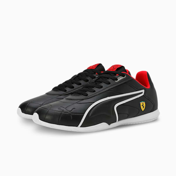 Scuderia Ferrari Tune Cat Motorsport Driving Shoes, PUMA Black-PUMA Black-PUMA White, extralarge-IND